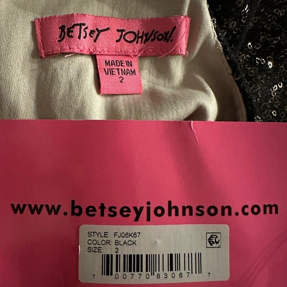 Betsy Johnson sequined mini dress size 2 - Picture 14 of 16